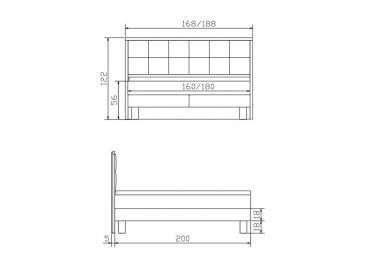 Lit boxspring Cottage