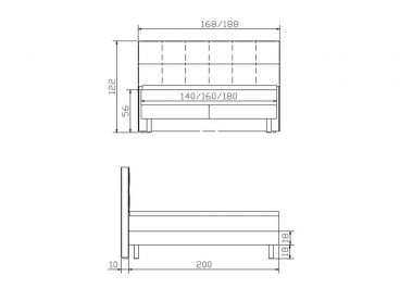 Lit boxspring Fleur