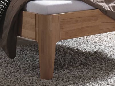 Lit Xyvola en hêtre massif, Hasena fabricant Suisse. Meuble pour la chambre