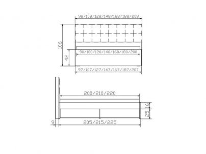 Lit Azio en hêtre massif, Hasena fabricant Suisse. Meuble pour la chambre