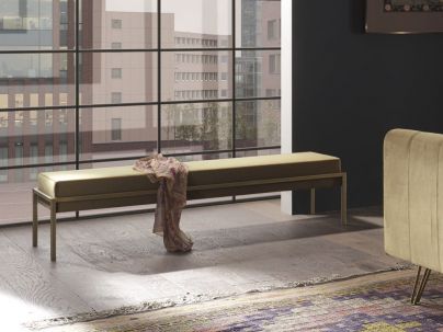 Banc Topa en métal, Hasena fabricant Suisse. Le Monde du Lit