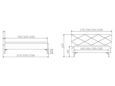 Lit Julia design haut de gamme de qualité, Hasena fabricant Suisse.