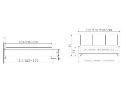Lit Ciaro design haut de gamme de qualité, Hasena fabricant Suisse.