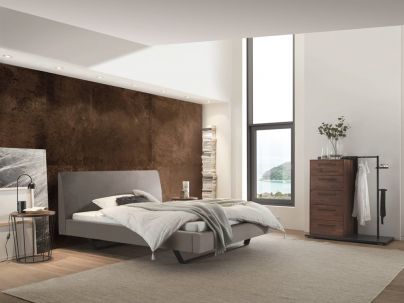 Lit Orion 2 design haut de gamme de qualité, Hasena fabricant Suisse.