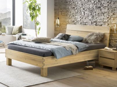 HASENA - Lit en chêne massif