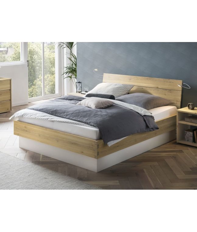 HASENA - Lit coffre en chêne massif