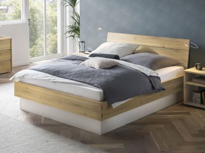 HASENA - Lit coffre en chêne massif