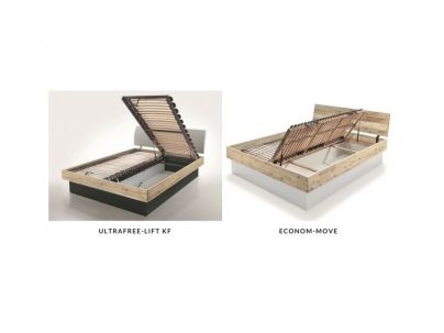 Lit Practico Connecto en bois de chêne noueux pure massif haut de gamme | Le Monde du Lit