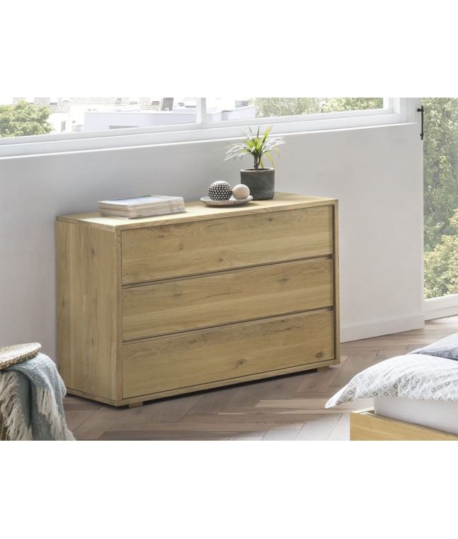 Commode Cassetto 2 en bois de chêne noueux massif haut de gamme | Le Monde du Lit
