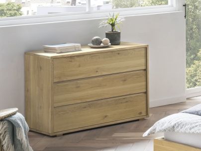 Commode Cassetto 2 en bois de chêne noueux massif haut de gamme | Le Monde du Lit