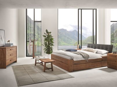 Valet Puro Claudio en chêne massif, Hasena fabricant Suisse. Meuble pour la chambre. Le Monde du Lit