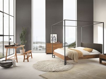 Secrétaire Coset Puro en chêne massif, Hasena fabricant Suisse. Meuble pour la chambre. Le Monde du Lit