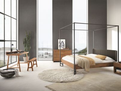 Banquette Vecio Puro en chêne massif, Hasena fabricant Suisse. Meuble pour la chambre. Le Monde du Lit