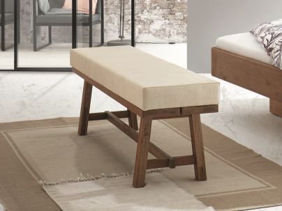 Banquette Calmo en chêne massif, Hasena fabricant Suisse. Meuble pour la chambre. Le Monde du Lit