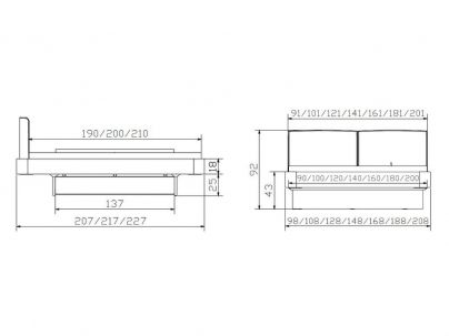 Lit Lovie en chêne massif, Hasena fabricant Suisse. Meuble pour la chambre. Le Monde du Lit