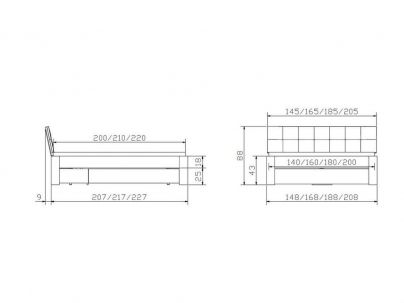 Lit Cassone en chêne massif, Hasena fabricant Suisse. Meuble pour la chambre. Le Monde du Lit