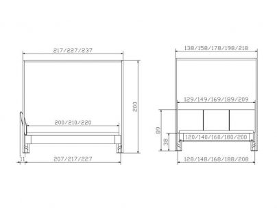 Lit baldaquin Oak Cielo en chêne massif, Hasena fabricant Suisse. Meuble pour la chambre. Le Monde du Lit