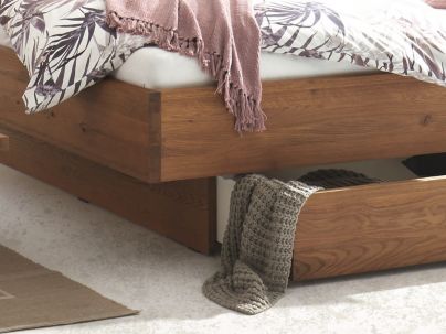 Lit Tree en chêne sauvage massif de qualité, Hasena fabricant Suisse.