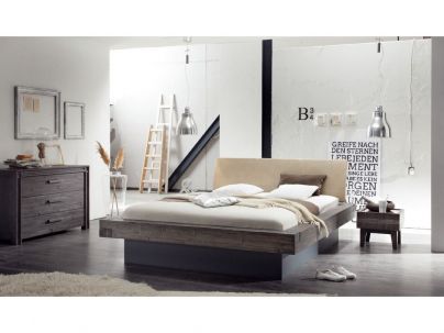 Lit coffre lecco en acacia massif, Hasena fabricant Suisse. Meuble pour la chambre. Le Monde du Lit