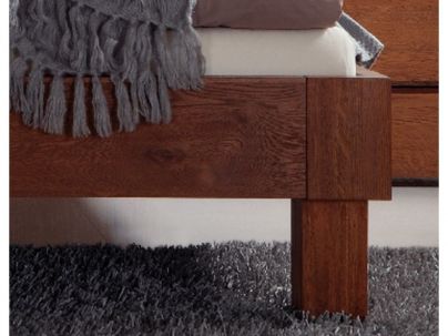 Lit Ronna en chêne massif, Hasena fabricant Suisse. Meuble pour la chambre. Le Monde du Lit