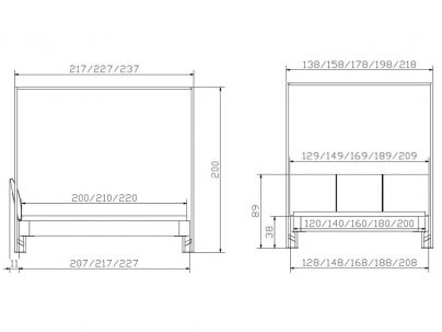 Lit baldaquin Bianco Ivio en bois de chêne massif haut de gamme | Le Monde du Lit