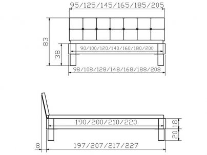 Lit Ronna en chêne massif, Hasena fabricant Suisse. Meuble pour la chambre. Le Monde du Lit