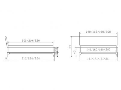 Lit Suna design haut de gamme de qualité, Hasena fabricant Suisse.