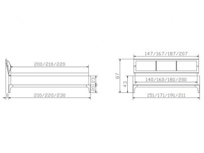 Lit Silenzia design haut de gamme de qualité, Hasena fabricant Suisse.