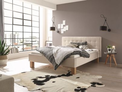 Lit Noemi design haut de gamme de qualité, Hasena fabricant Suisse.