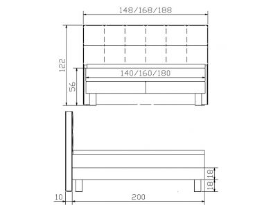Lit boxsping Lodge en bois de chêne massif haut de gamme | Le Monde du Lit