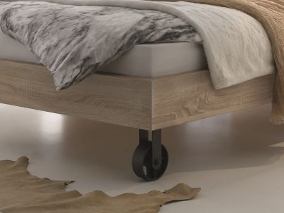 Lit Bianco Road, Hasena fabricant Suisse. Meuble design haut de gamme pour la chambre