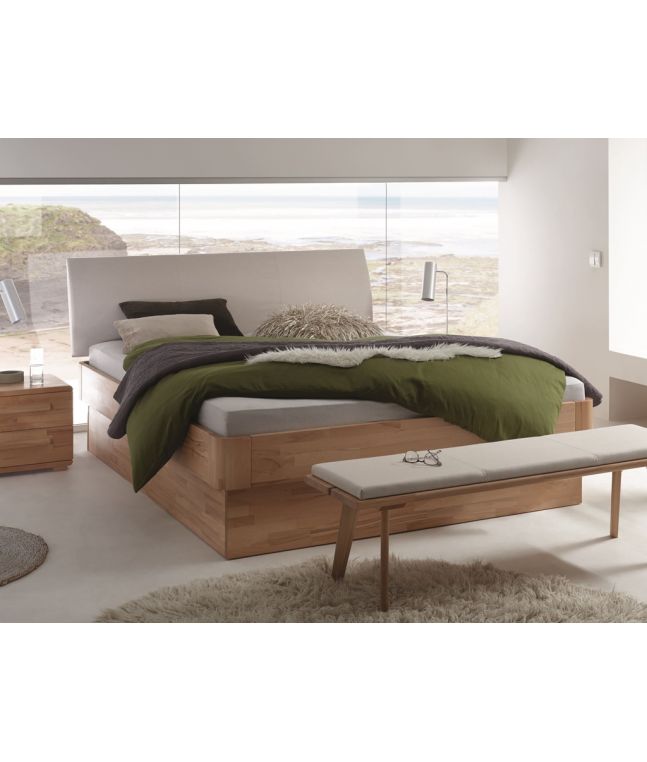 HASENA - Lit coffre en hêtre massif