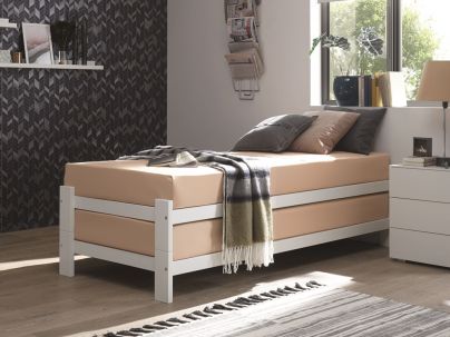 Lit Amici en hêtre massif, Hasena fabricant Suisse. Le Monde du Lit