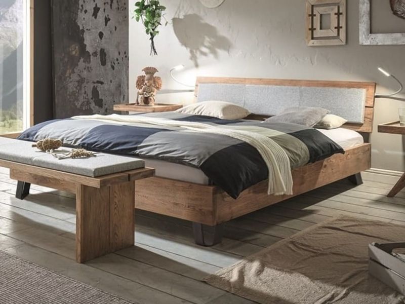 HASENA - Lit en chêne massif