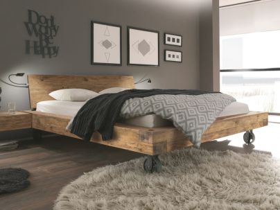 HASENA - Lit en chêne massif