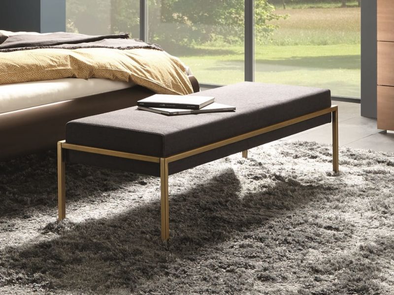 Banc Topa 4 en métal, Hasena fabricant Suisse. Le Monde du Lit