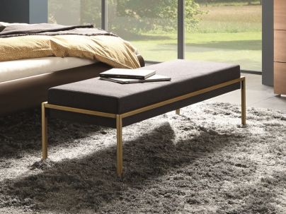 Banc Topa 4 en métal, Hasena fabricant Suisse. Le Monde du Lit