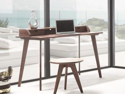 HASENA - Bureau en noyer massif