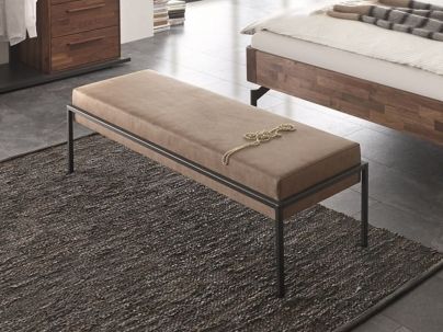 Banc Topa 2 en métal, Hasena fabricant Suisse. Le Monde du Lit