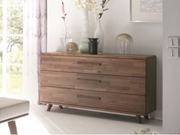 Commode en bois Elegant Sigma, 3 tiroirs