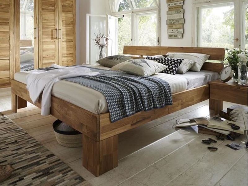 Lit en chêne massif FSC