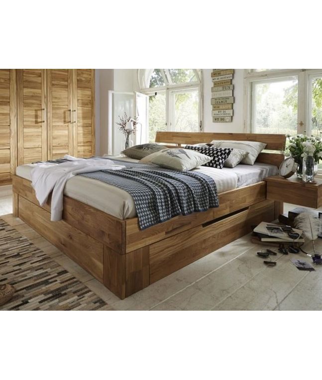 Lit en chêne massif FSC