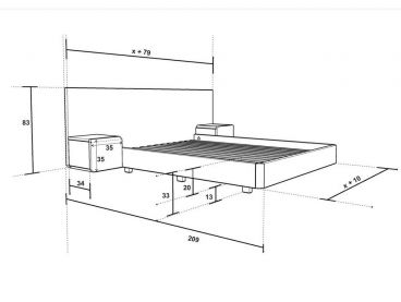 Dimensions du lit Libra