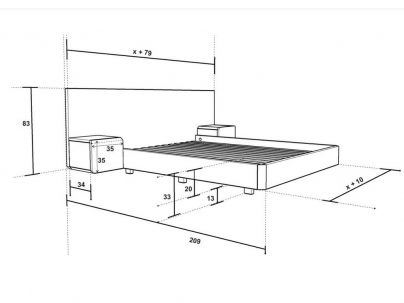 Dimensions du lit Libra
