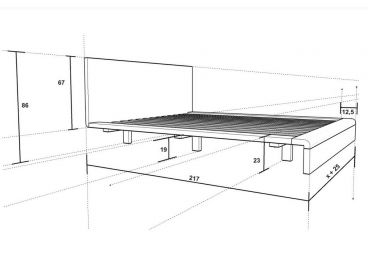 Dimensions du lit Norma