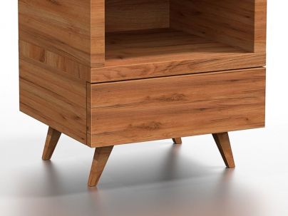 Zoom sur la finition du bois du chevet Columba