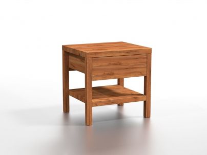 Chevet Gemini de style contemporain en bois clair naturel