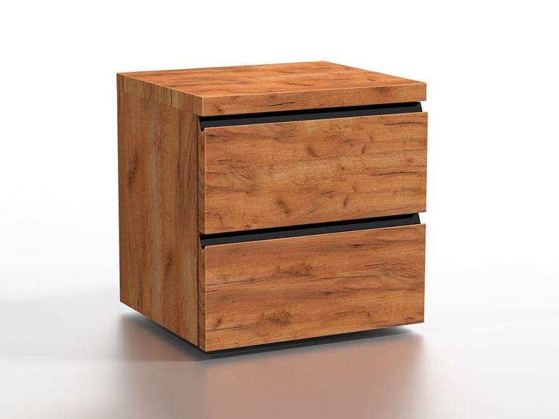 Chevet Corvus en chêne massif 2 tiroirs