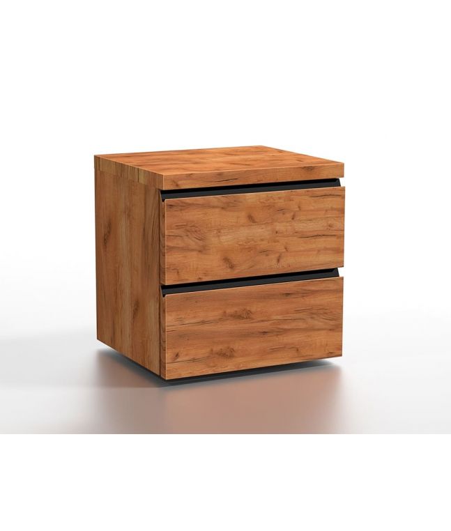 Chevet Corvus en chêne massif 2 tiroirs