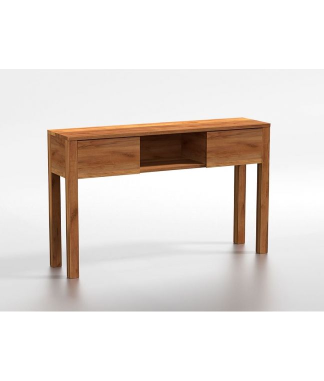 Coiffeuse Ara en chêne massif 1 niche, 2 tiroirs